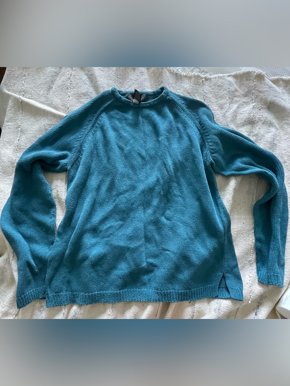 Unisex Teal/Aqua Blue Crewneck Sweater